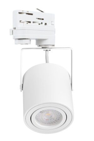 Biały reflektor szynowy GU10 3F AB