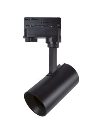 Oprawa szynowa 3-fazowa na żarówkę GU10 – regulowana, aluminiowa, czarna