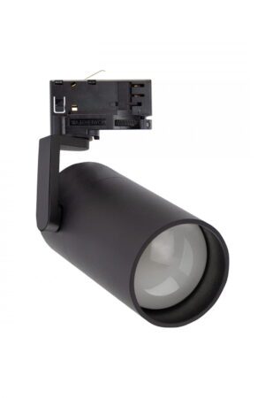 Czarny reflektor szynowy 3F E27