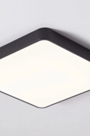 PLAFON LED 60W 4000K czarny kwadrat 60cm
