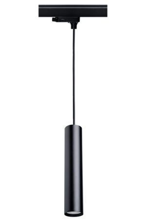 Czarny reflektor szynowy GU10 TUBA 30cm