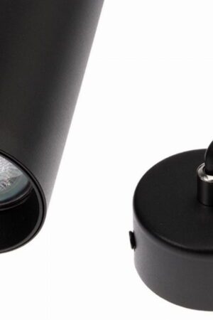 Oprawka na żarówkę GU10 TUBA 24cm zwis Czarny