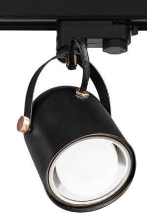 Czarny reflektor szynowy 3 Fazowy E27 OL
