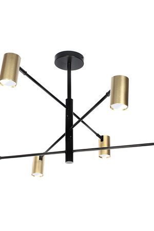 Lampa 6 x spot GU10 DD-40 czarno-złota