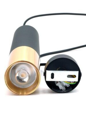 Reflektor GU10 CIRC SLIM CZARNO-ZŁOTY