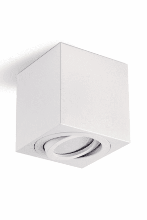 Oprawa natynkowa GU10 Kwadratowa biała
