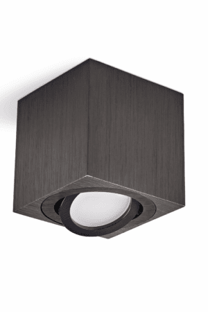 Oprawa natynkowa GU10 Kwadratowa czarna