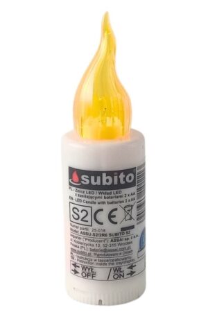 Wkład LED do zniczy żółty do 1440h 1szt.